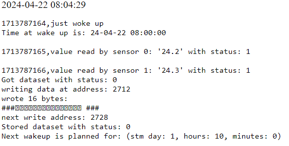 Long run tests logs showcase